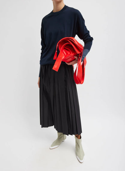 Nylon Pleated Pull On Skirt