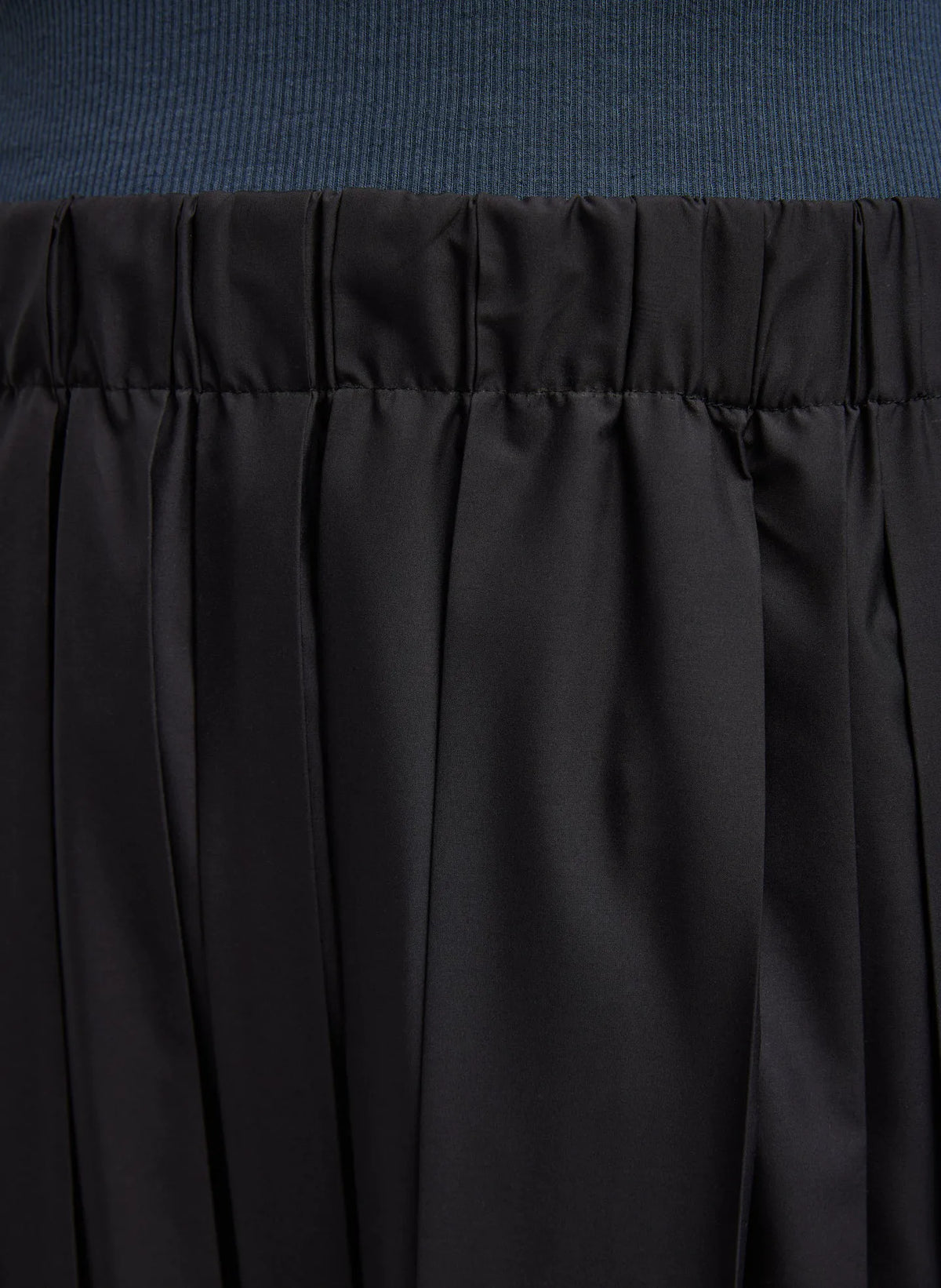 Nylon Pleated Pull On Skirt