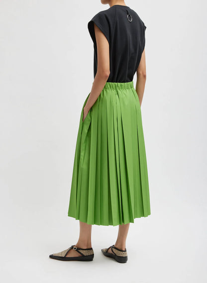 Nylon Pleated Pull On Skirt