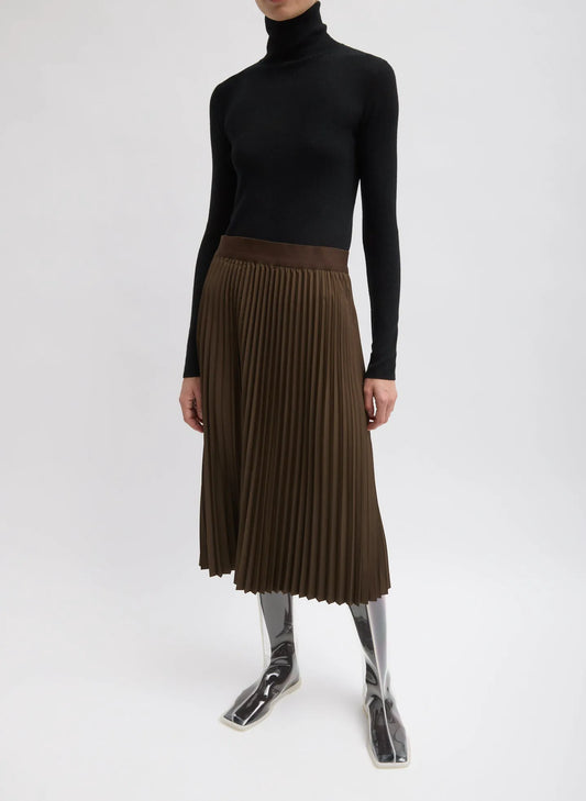 Nylon Pleating Sunray Pull On Skirt