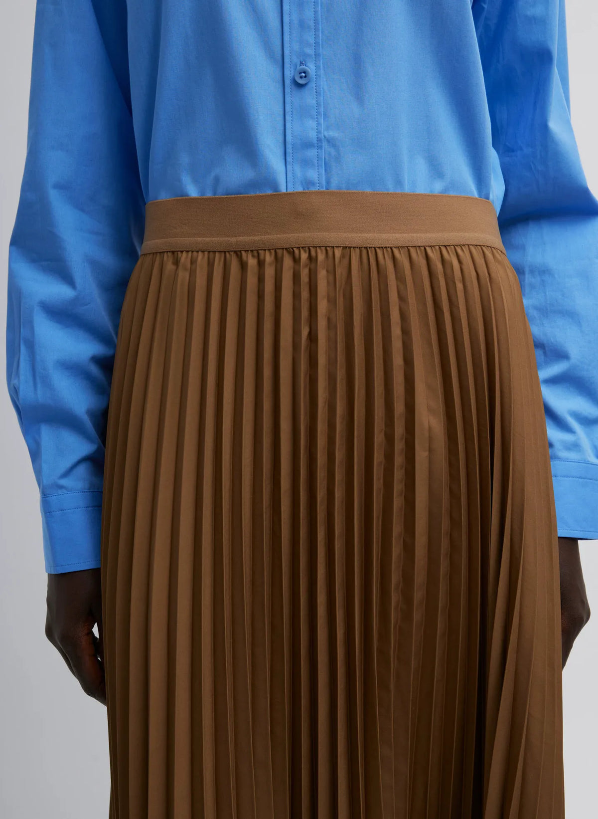 Nylon Pleating Sunray Pull On Skirt