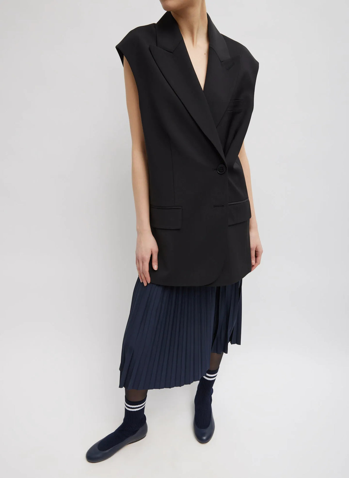 Nylon Pleating Sunray Pull On Skirt