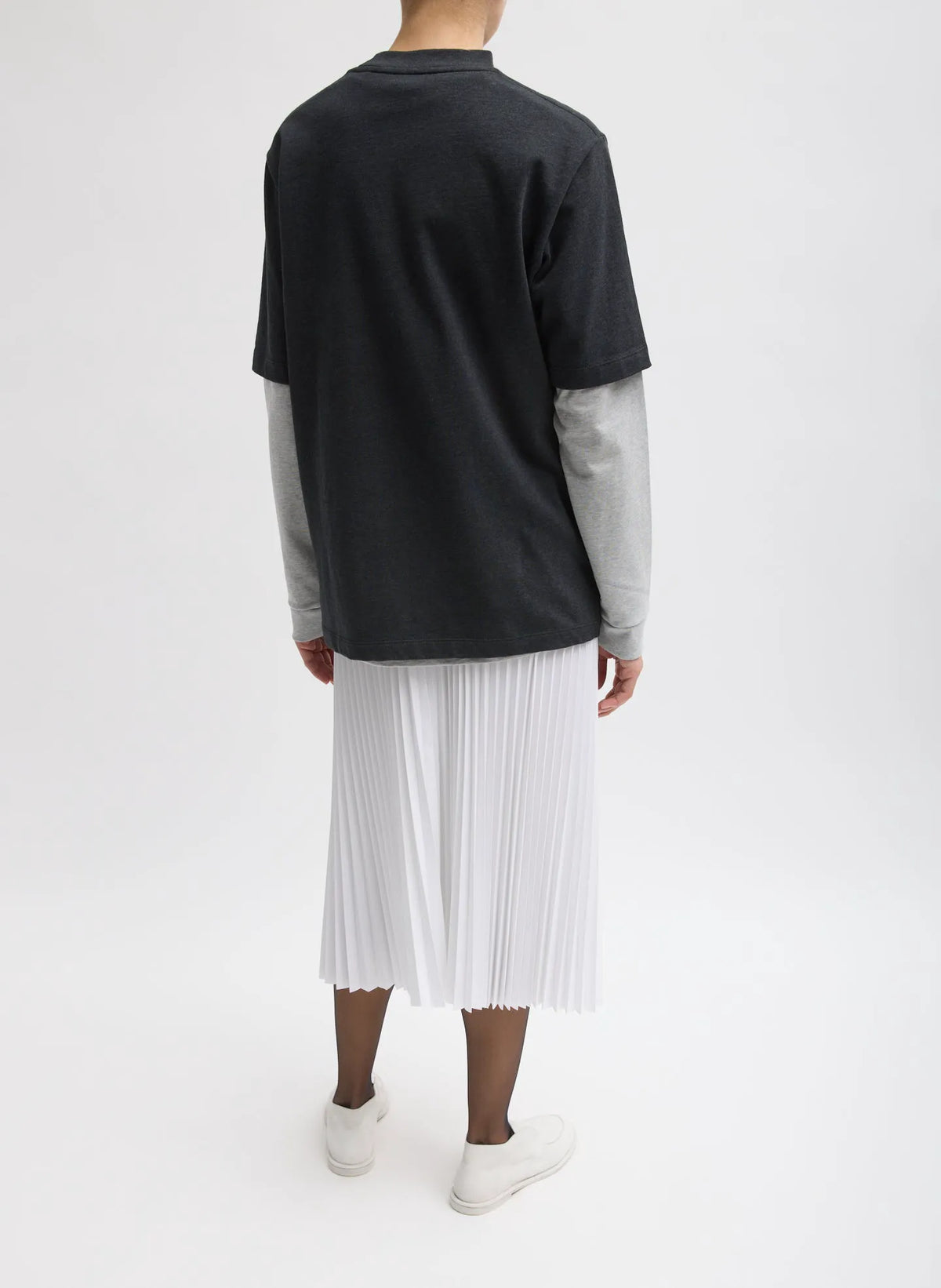 Nylon Pleating Sunray Pull On Skirt