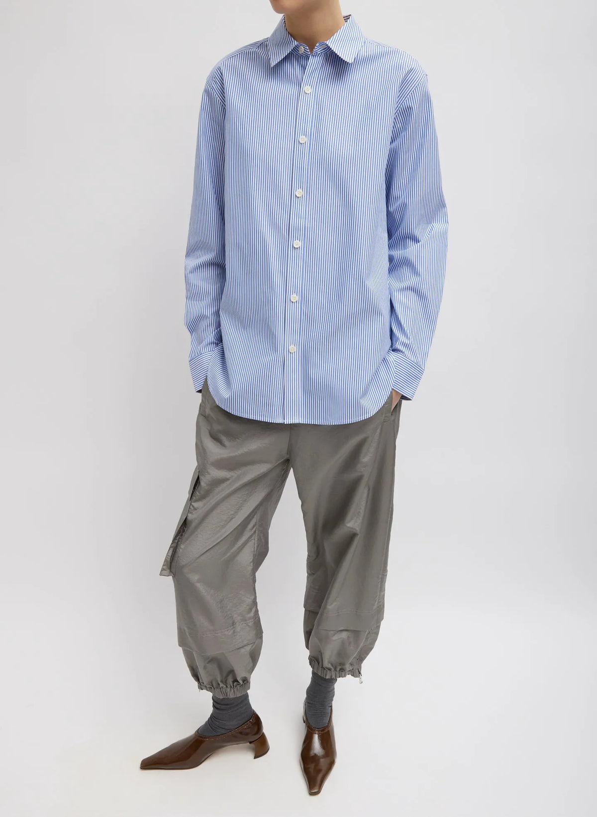 Striped Shirting Charlie Men's Slim Shirt