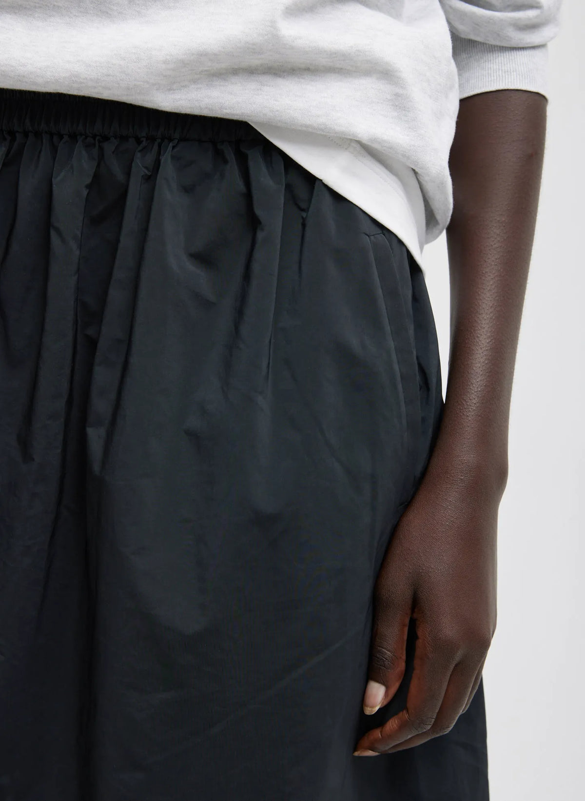 Nylon Pull On Full Skirt