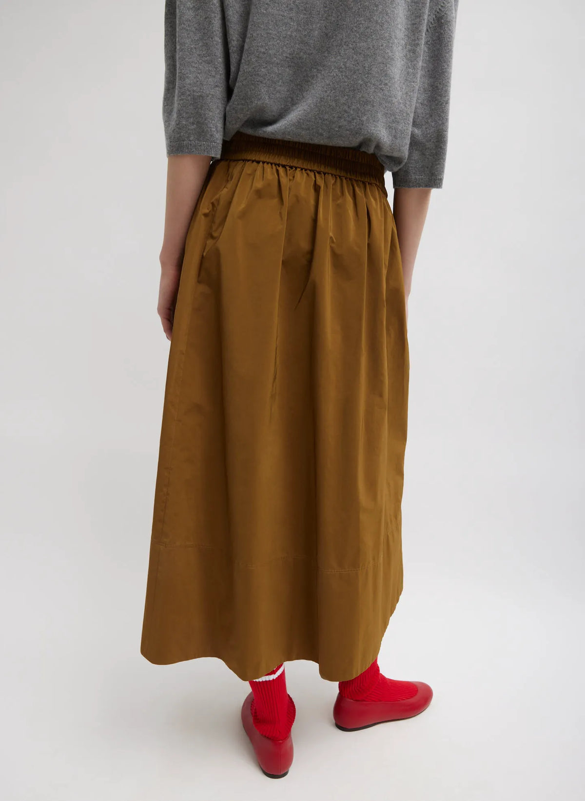 Nylon Pull On Full Skirt