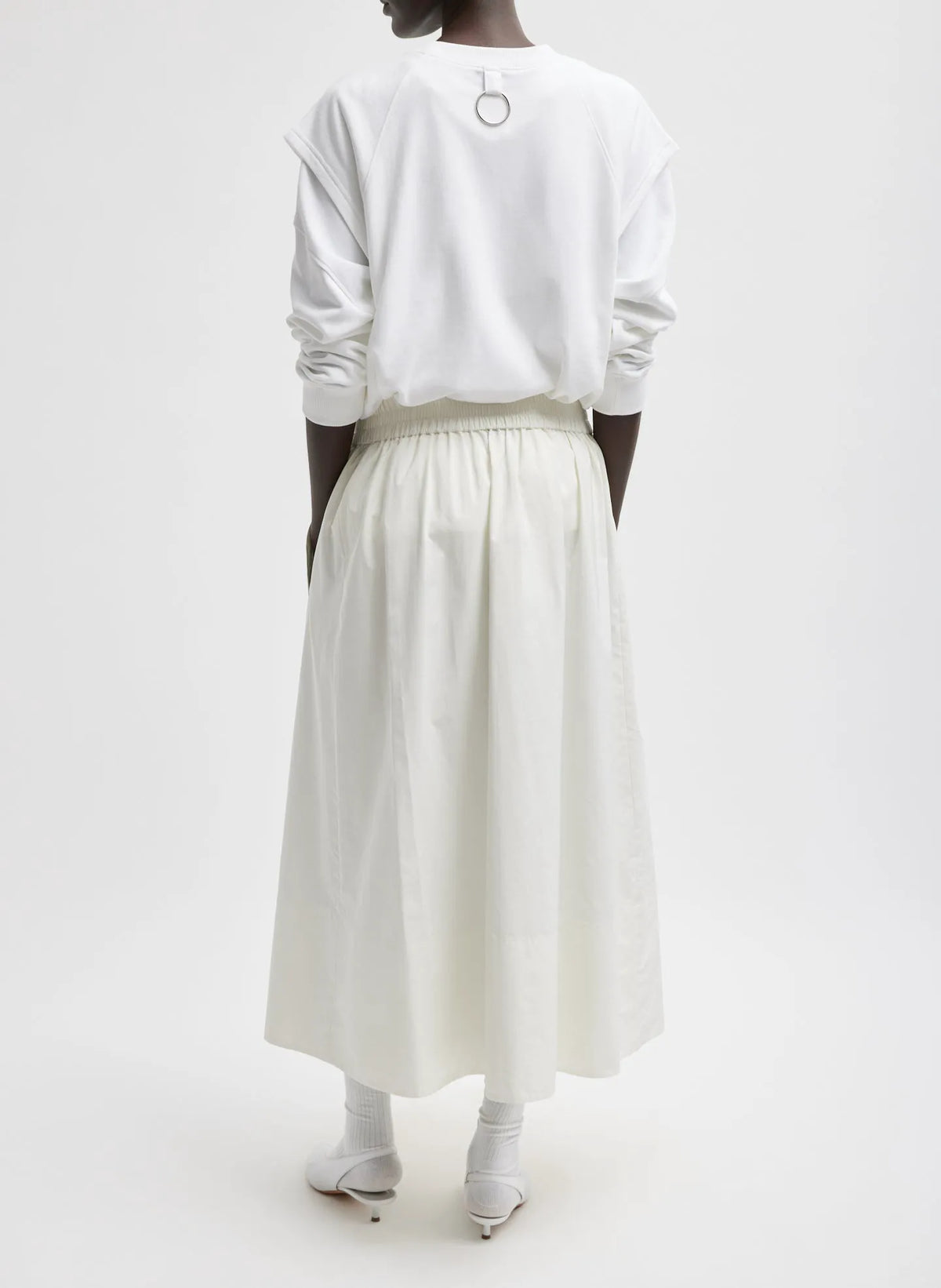 Nylon Pull On Full Skirt