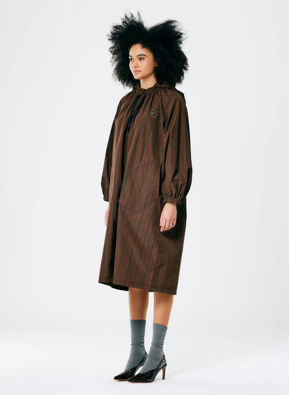 Plaid Tech Poly Long Anorak