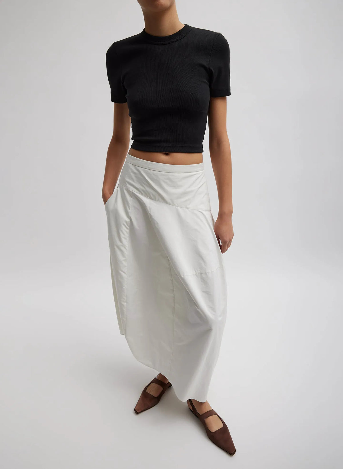 Ribbed Cropped Baby T-Shirt