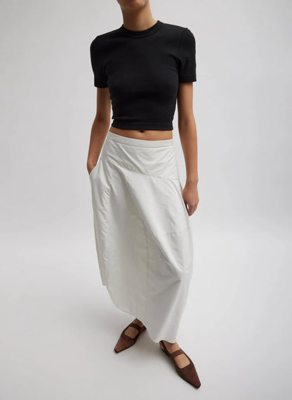 Ribbed Cropped Baby T-Shirt
