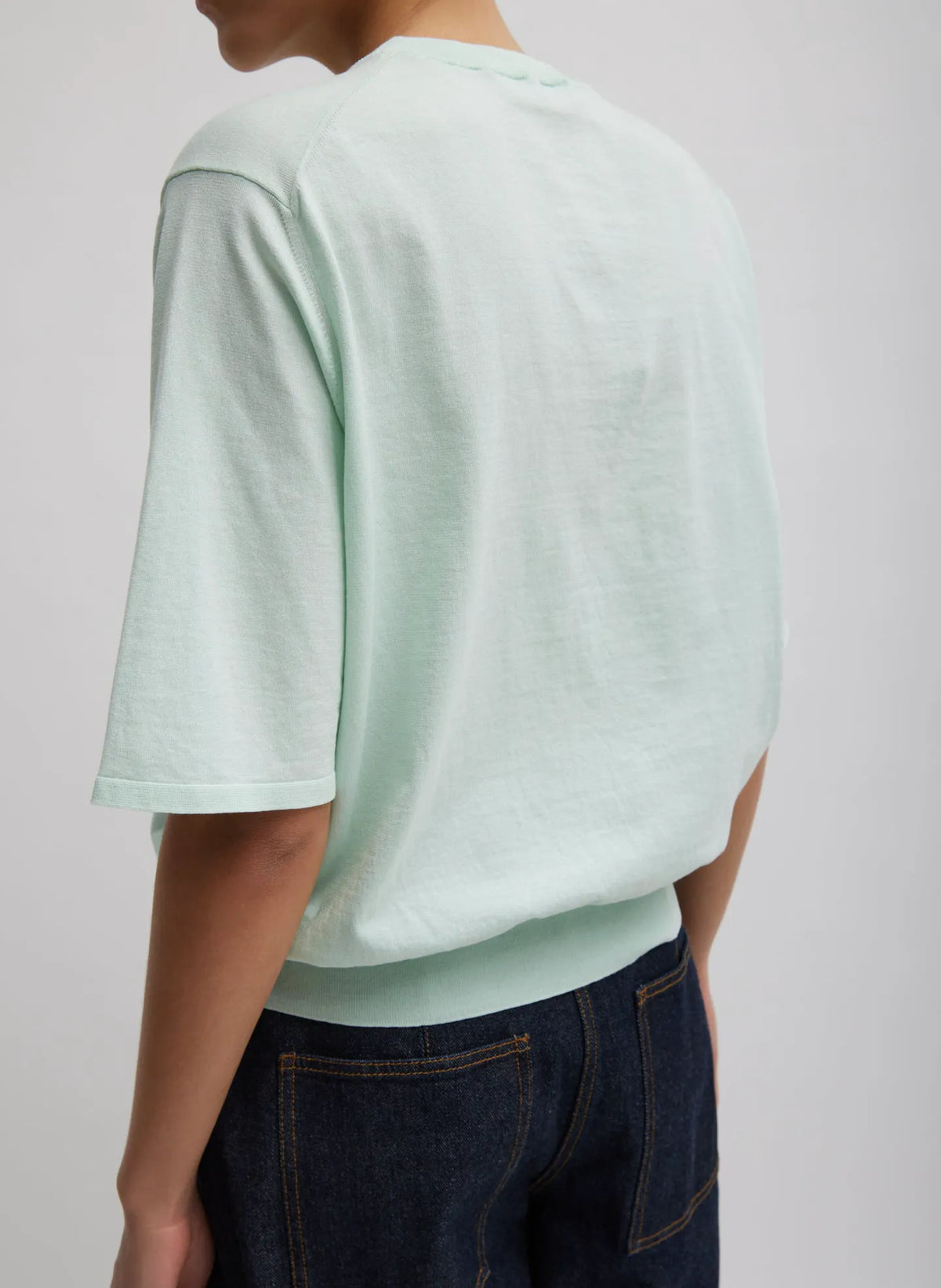 Super Fine Gauge Perfect Short Sleeve Men's Pullover