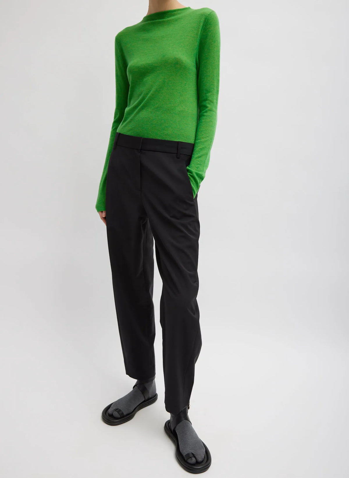 Skinlike Mercerized Wool Soft Sheer Pullover
