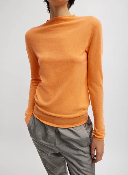 Skinlike Mercerized Wool Soft Sheer Pullover