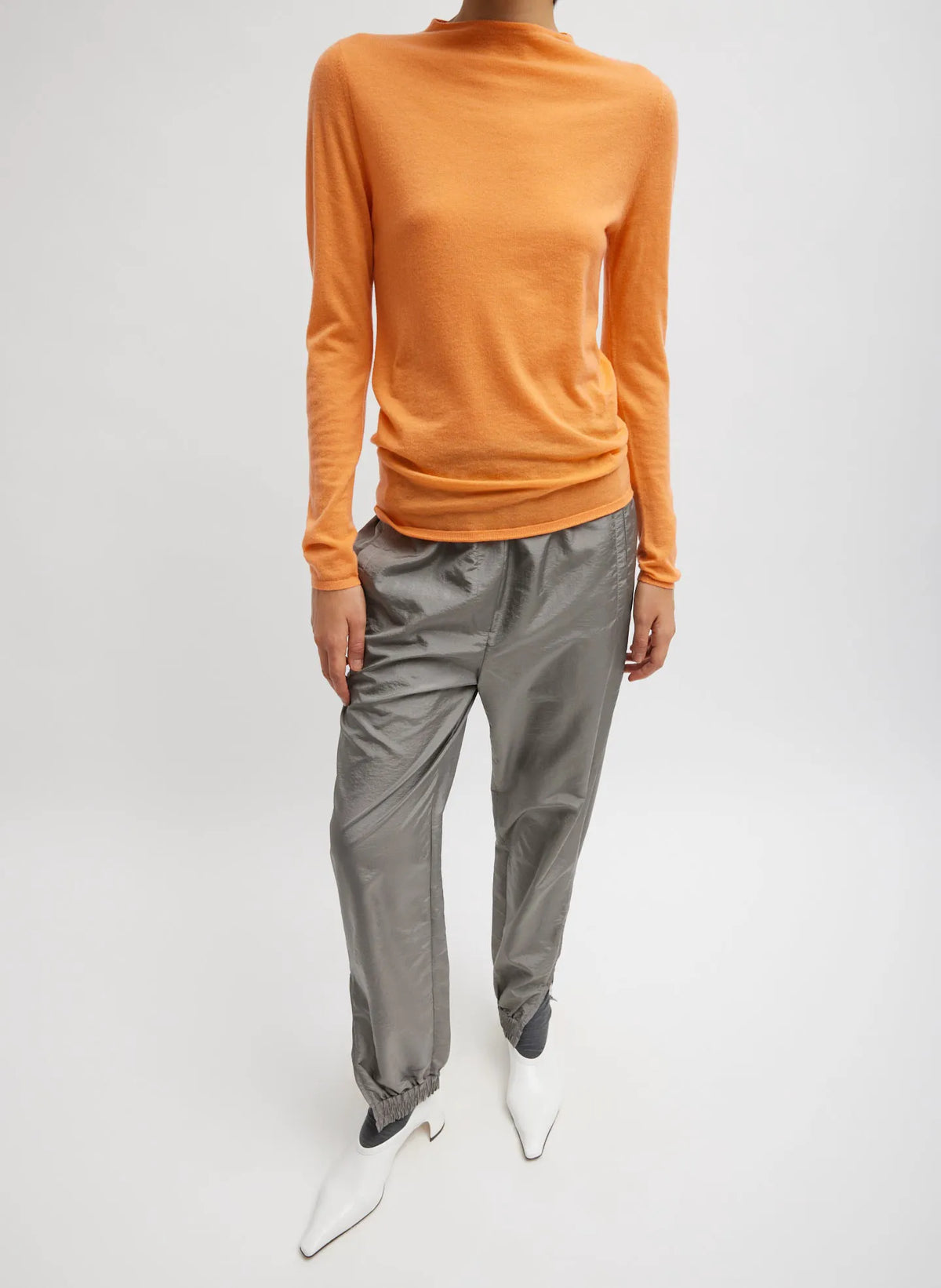 Skinlike Mercerized Wool Soft Sheer Pullover