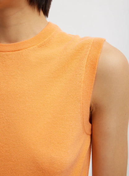 Skinlike Mercerized Wool Sleeveless Sweater