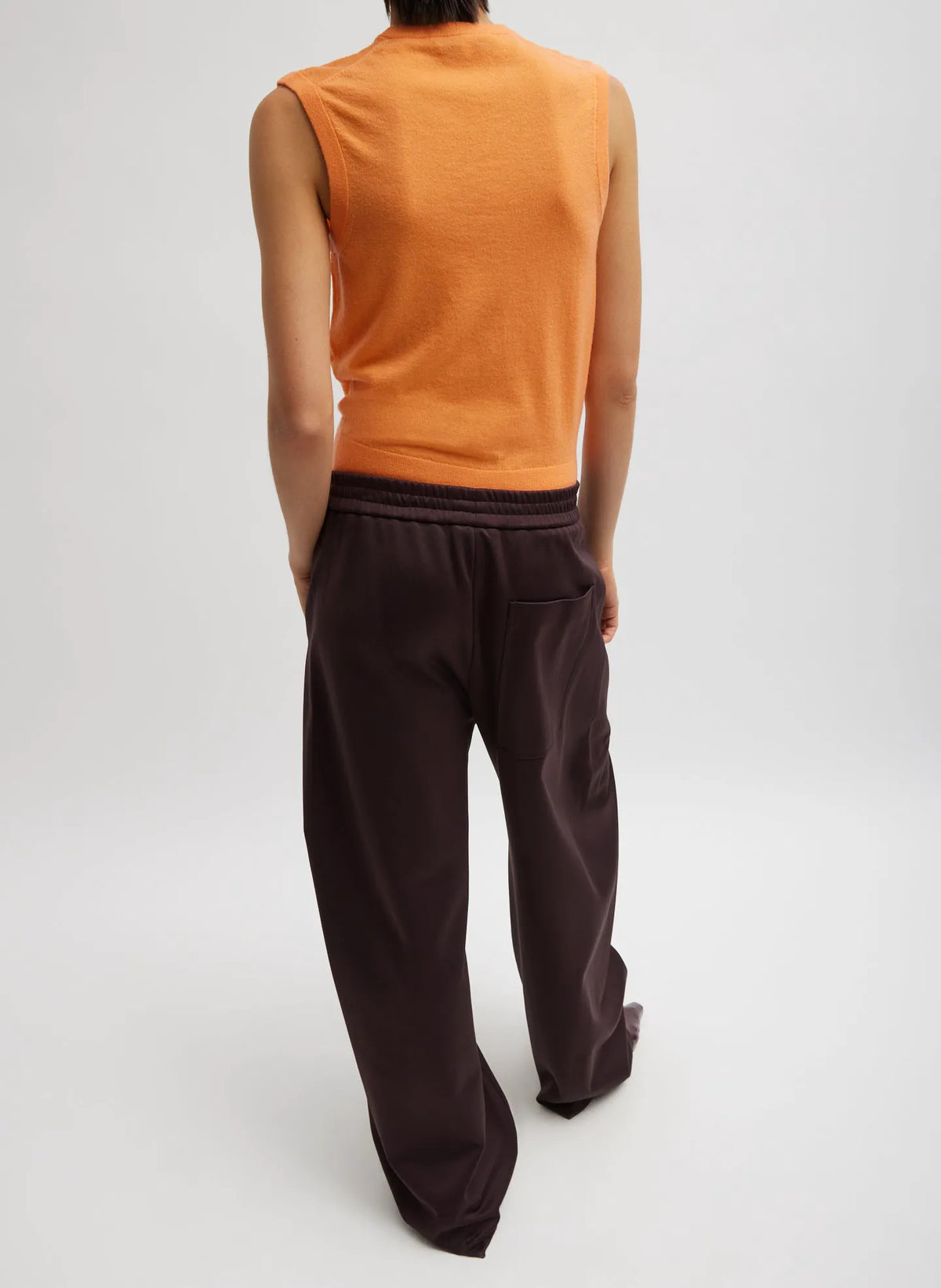 Skinlike Mercerized Wool Sleeveless Sweater