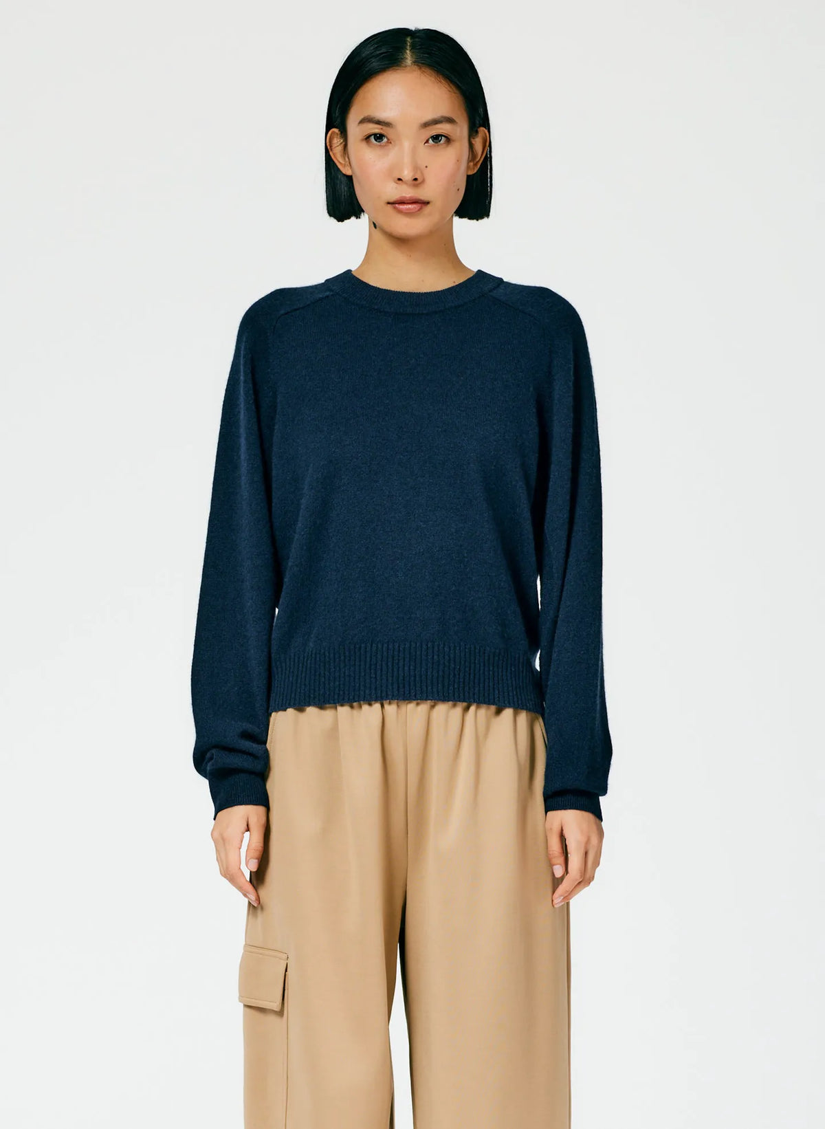 Feather Weight Cashmere Open Sleeve Cocoon Sweater