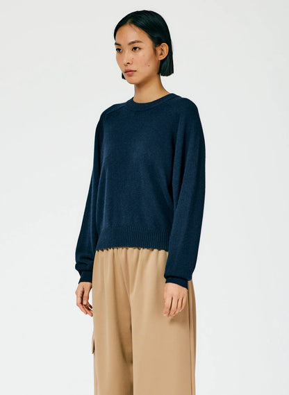 Feather Weight Cashmere Open Sleeve Cocoon Sweater