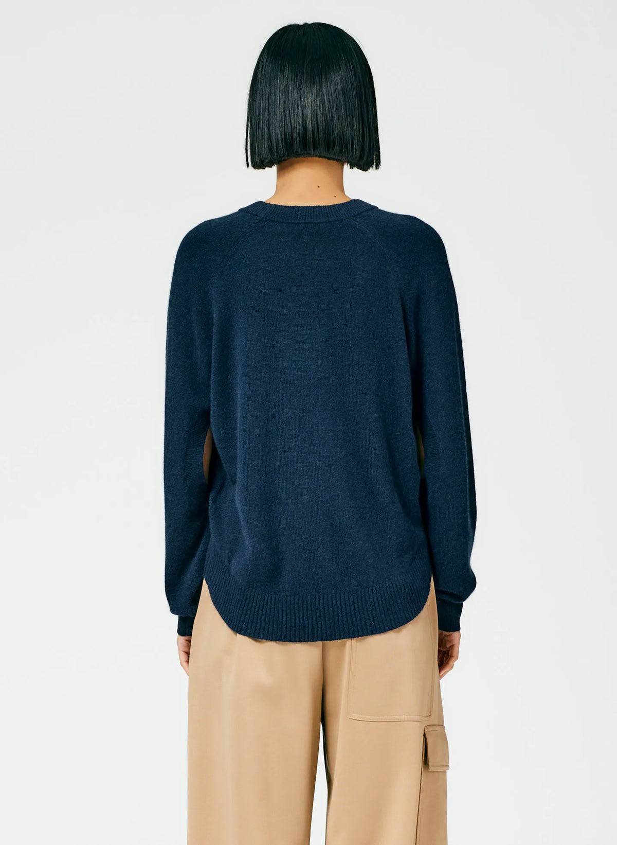 Feather Weight Cashmere Open Sleeve Cocoon Sweater