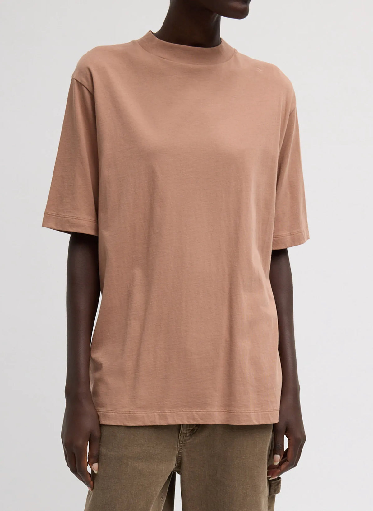 Mock Neck Unisex T-Shirt