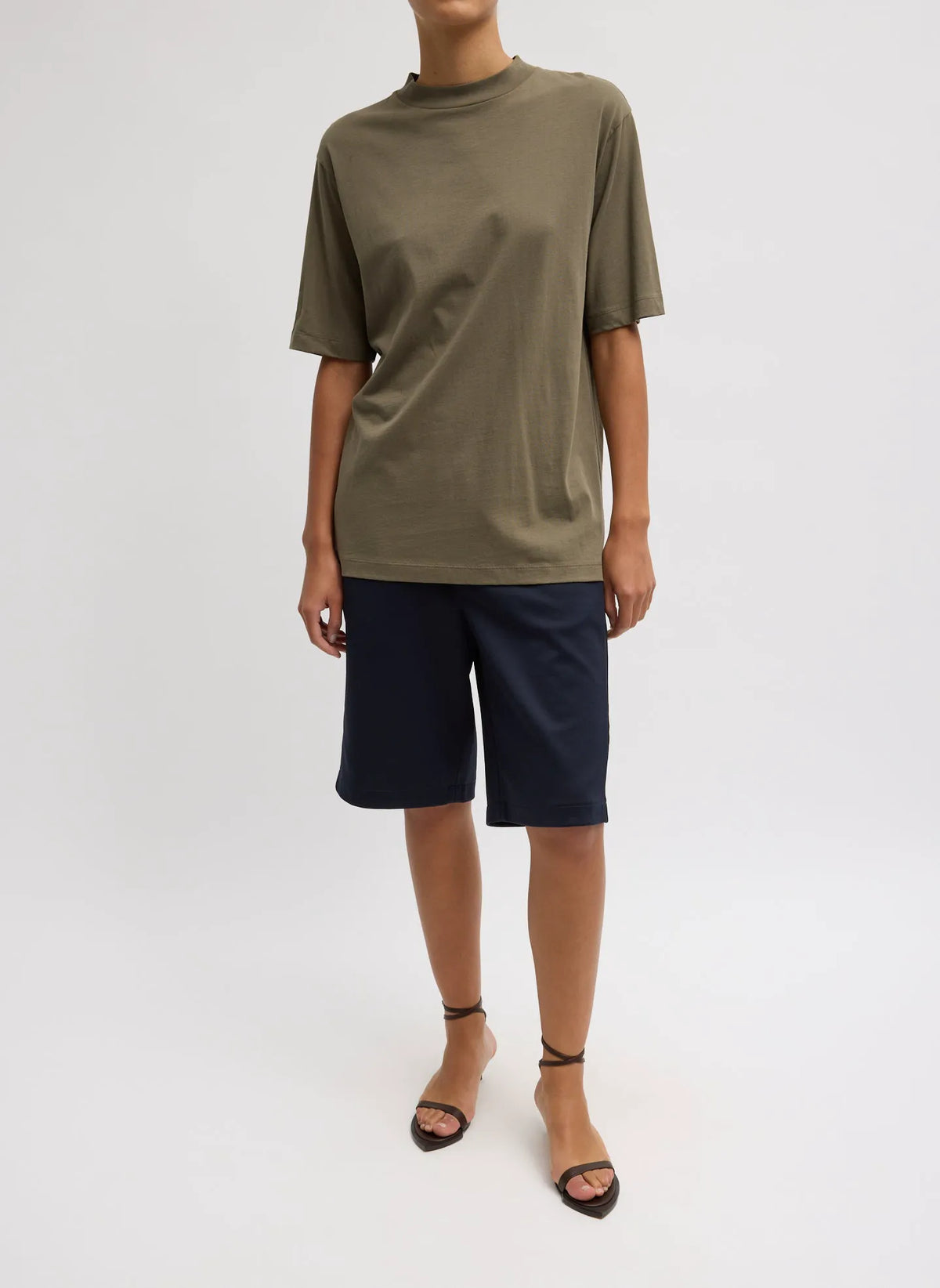 Mock Neck Unisex T-Shirt