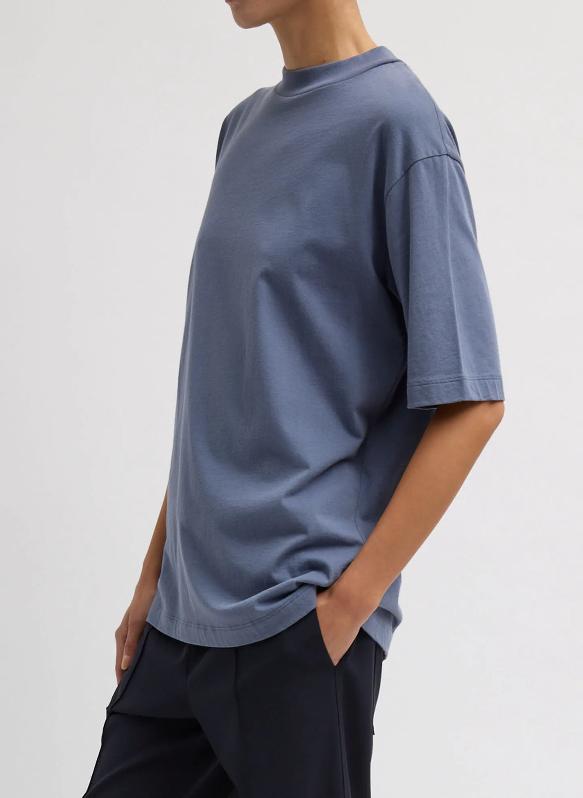 Mock Neck Unisex T-Shirt