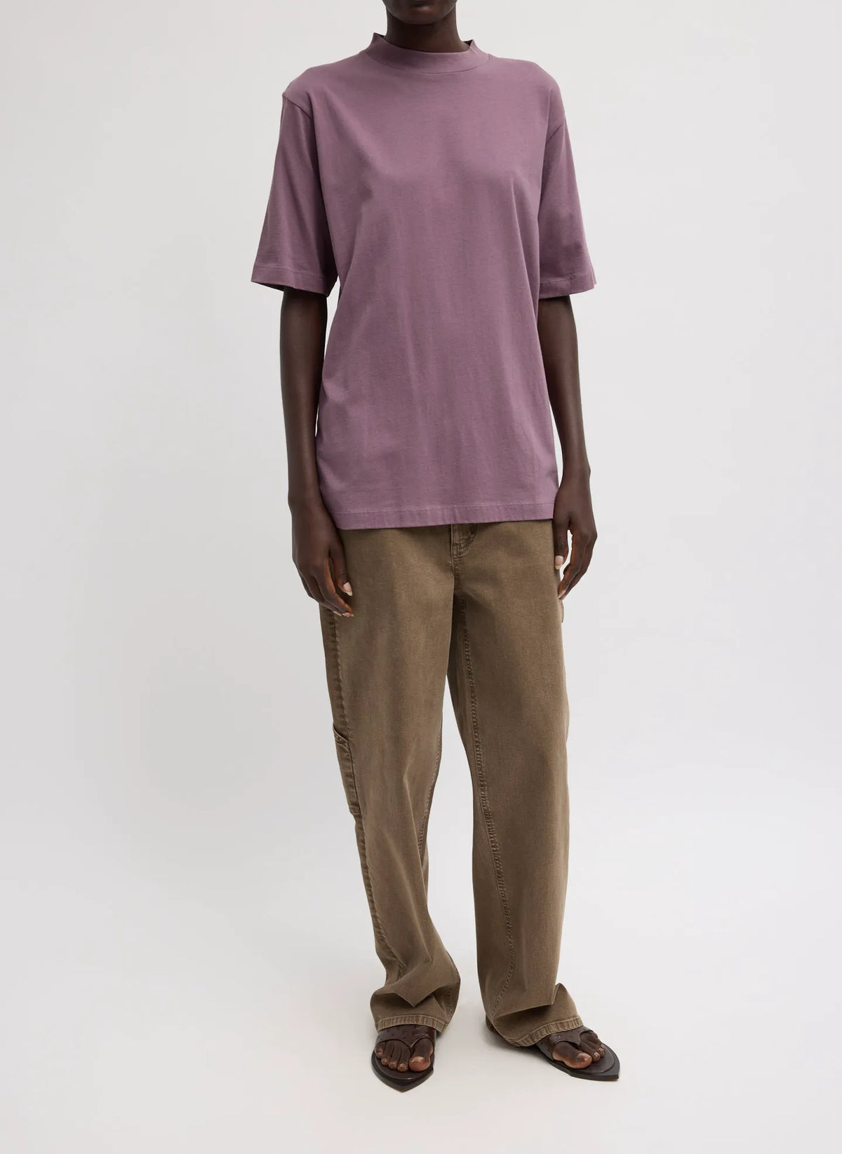 Mock Neck Unisex T-Shirt