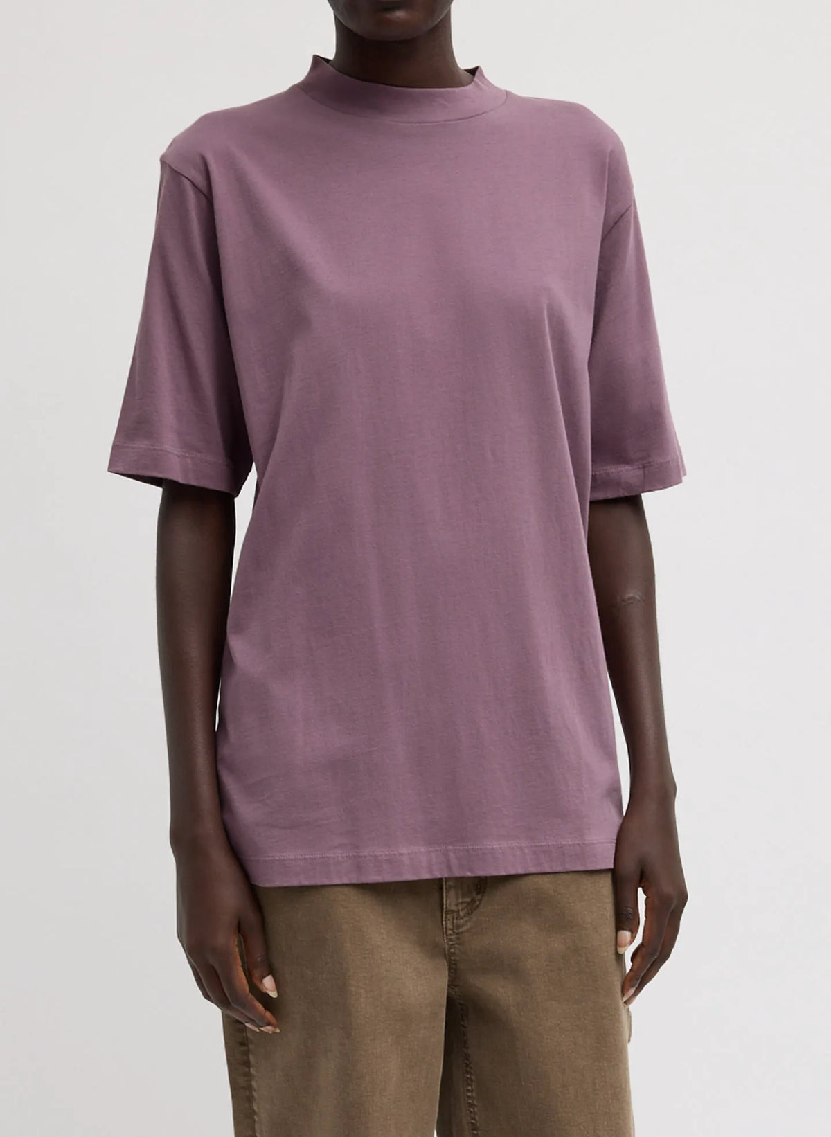 Mock Neck Unisex T-Shirt