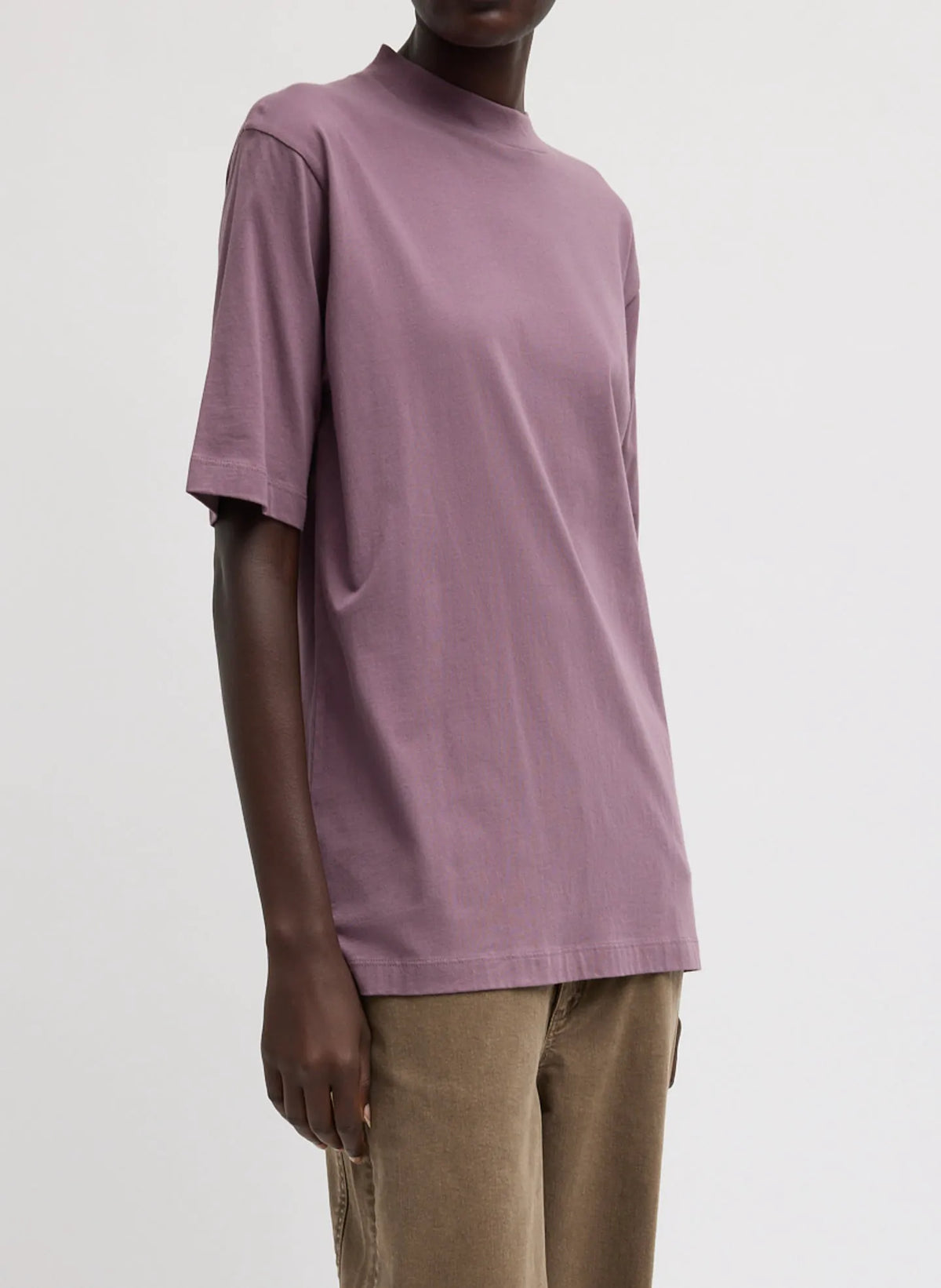Mock Neck Unisex T-Shirt