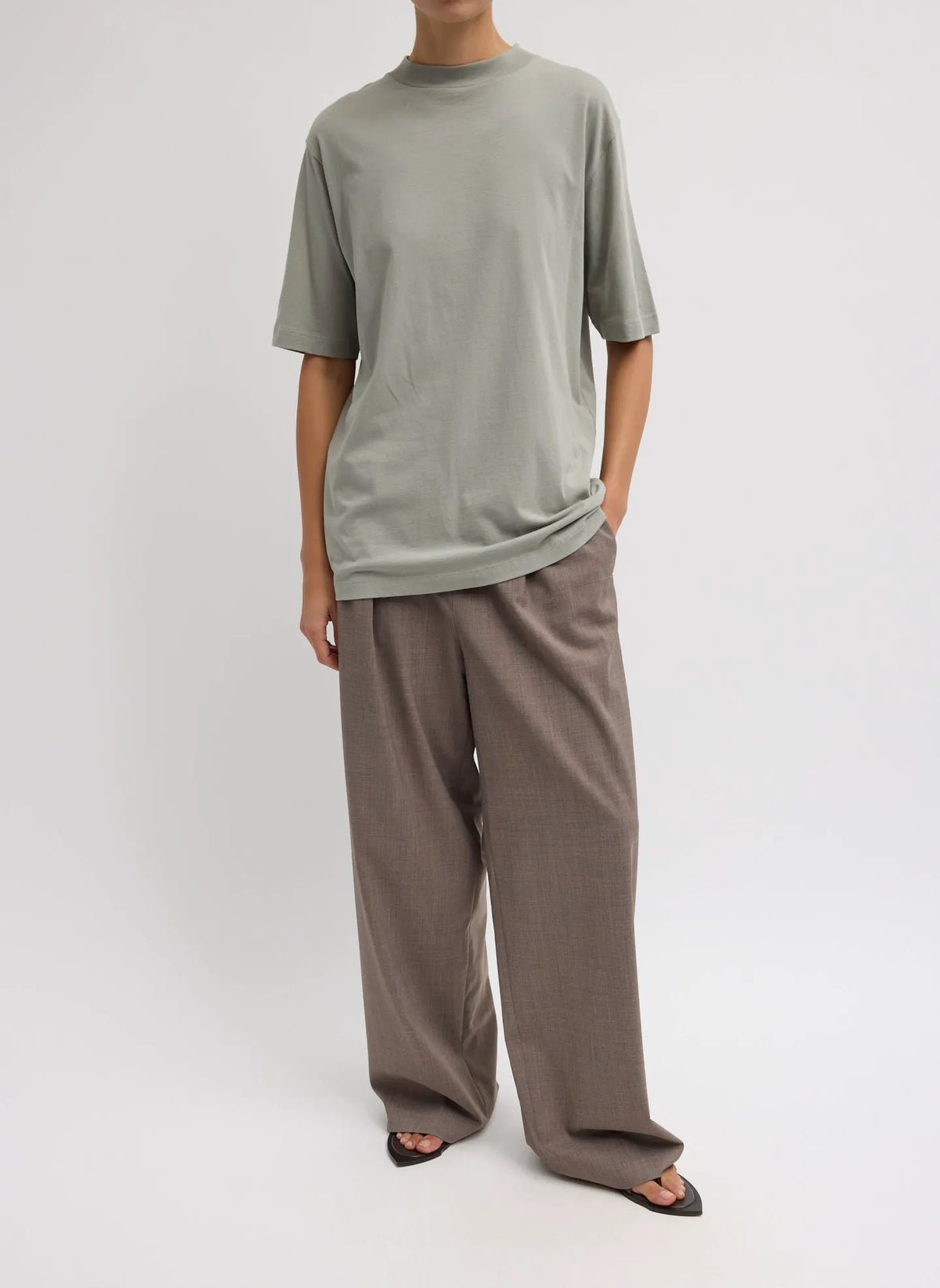 Mock Neck Unisex T-Shirt