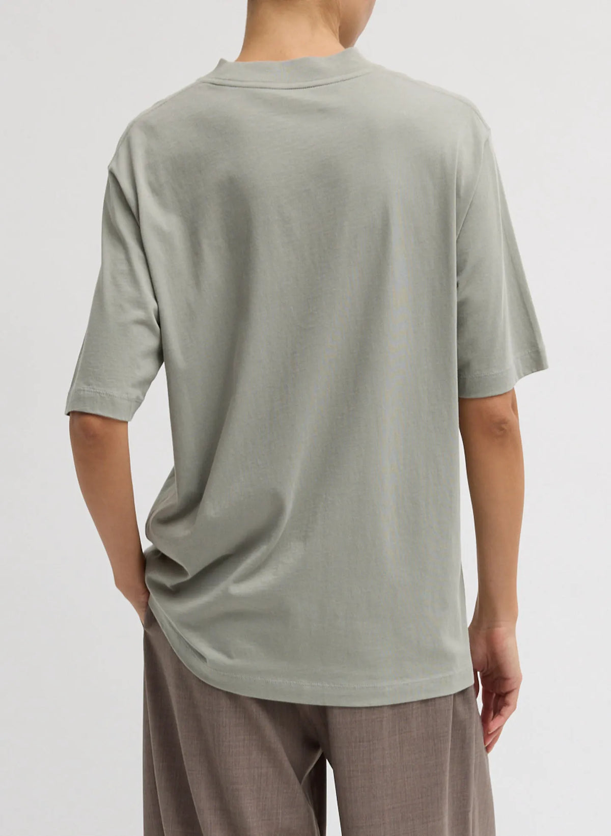 Mock Neck Unisex T-Shirt
