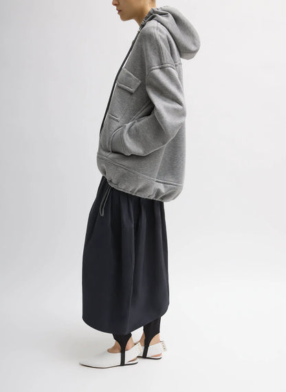 Techy Viscose Zip Up Hoodie