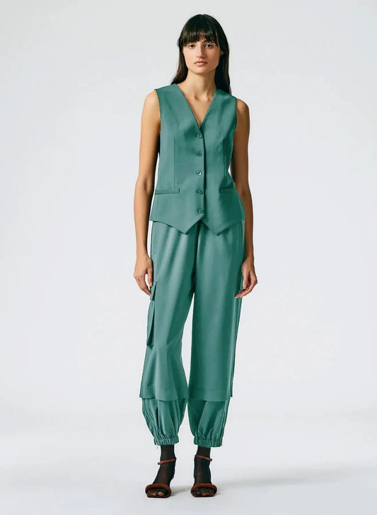 Tropical Wool Pull On Wilt Jogger – Long