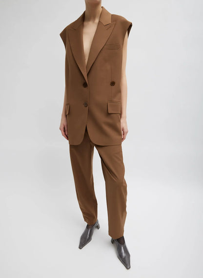 Tropical Wool Reese Sculpted Trouser
