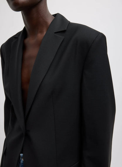 Tropical Wool Sculpted Blazer