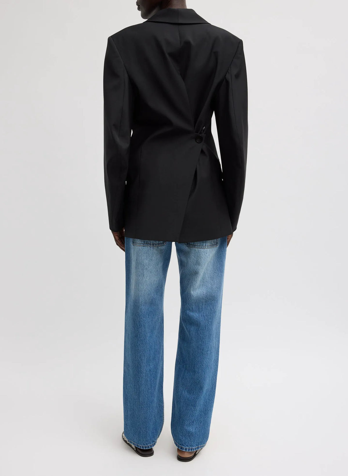 Tropical Wool Sculpted Blazer
