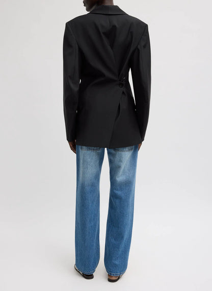 Tropical Wool Sculpted Blazer