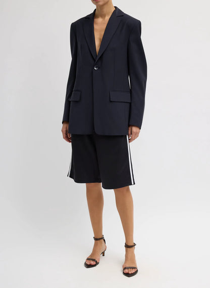 Tropical Wool Sculpted Blazer