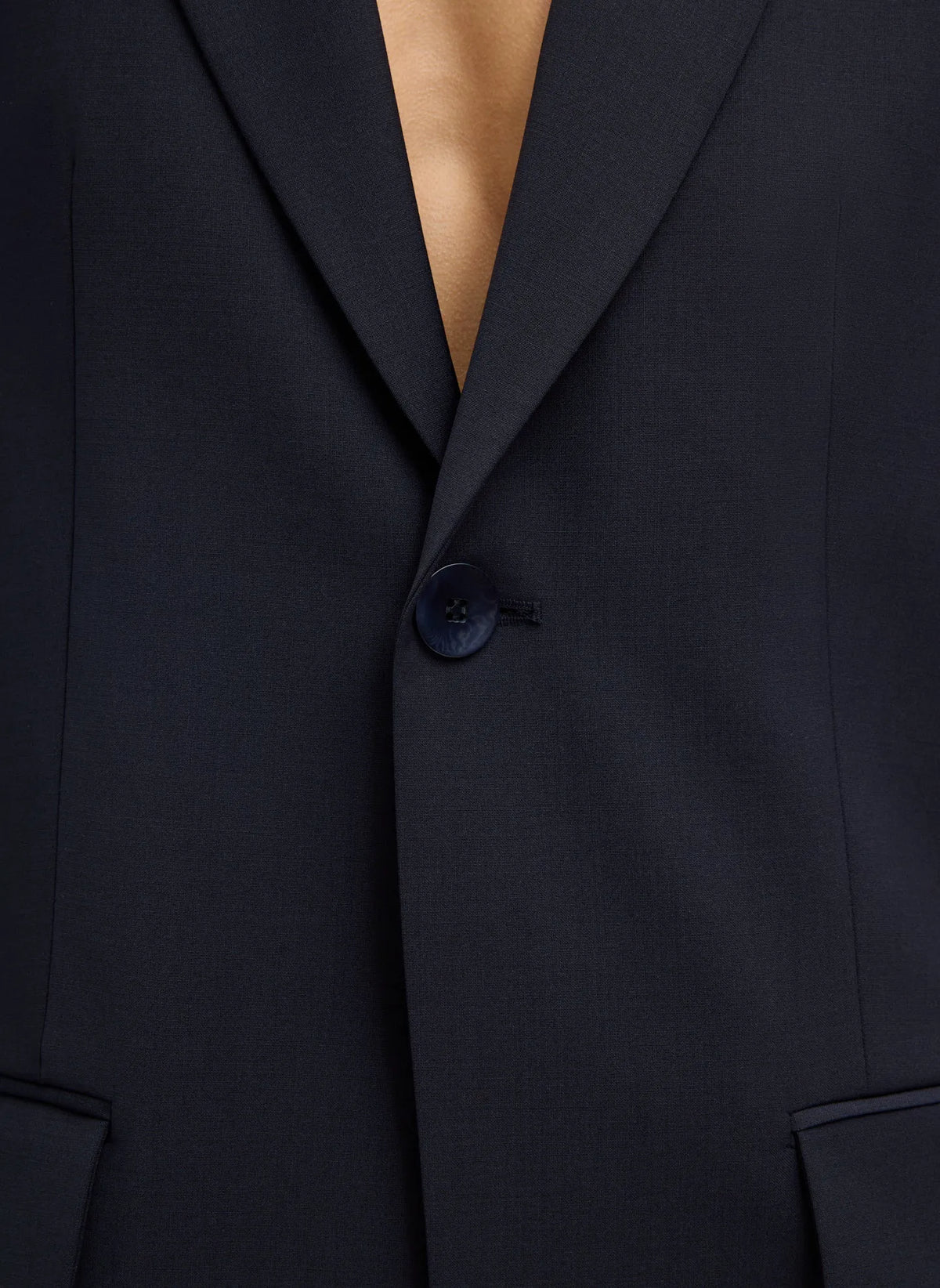 Tropical Wool Sculpted Blazer