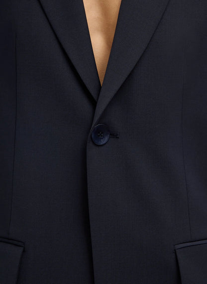 Tropical Wool Sculpted Blazer