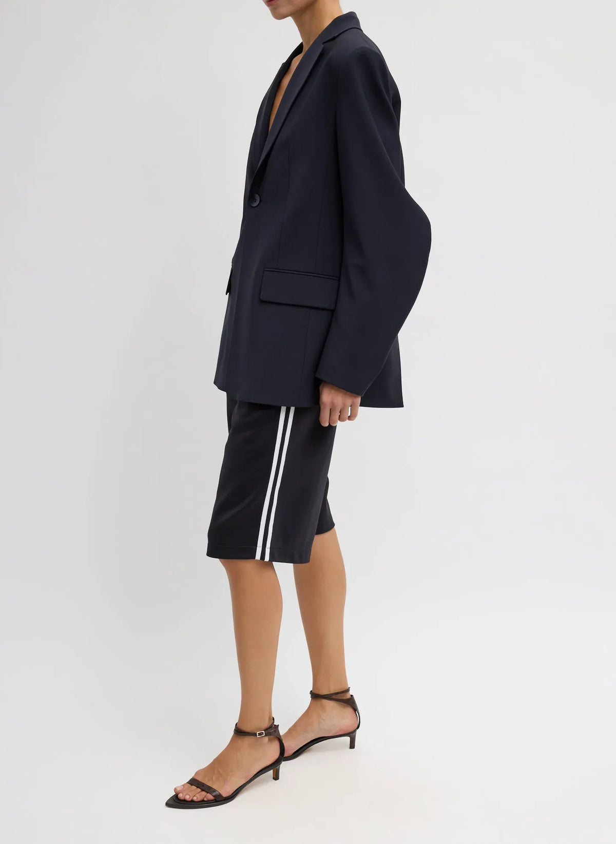 Tropical Wool Sculpted Blazer