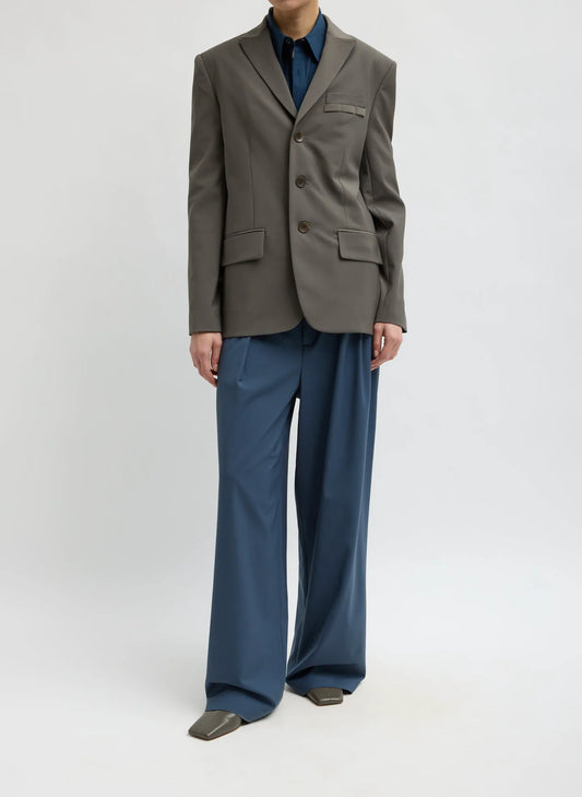 Tropical Wool Dennis Cutout Blazer