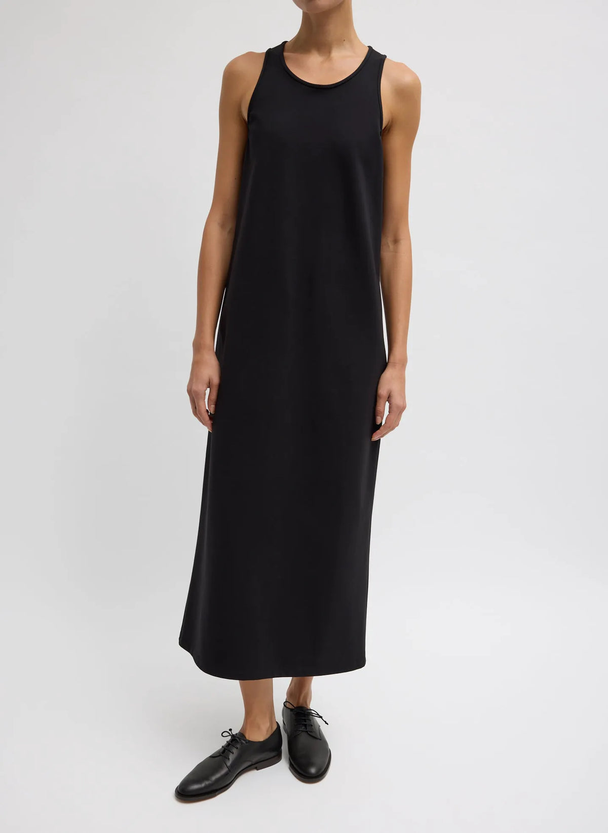 Compact Ultra Stretch Knit Sleeveless Dress
