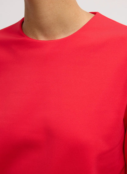 Compact Ultra Stretch Knit Long Sleeve Slim Top