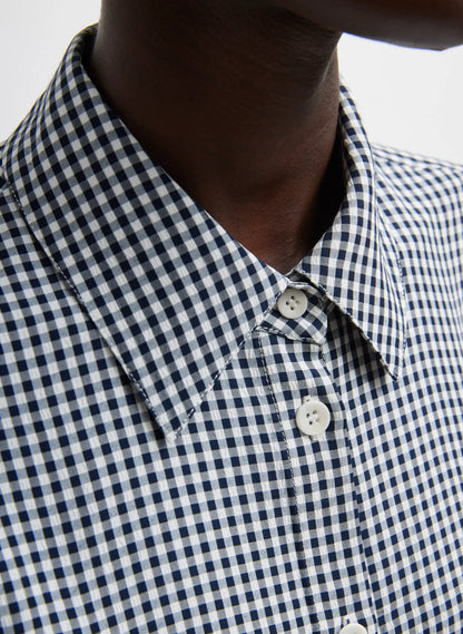 Viscose Gingham Oversized Shirt