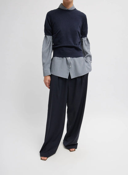 Viscose Gingham Oversized Shirt