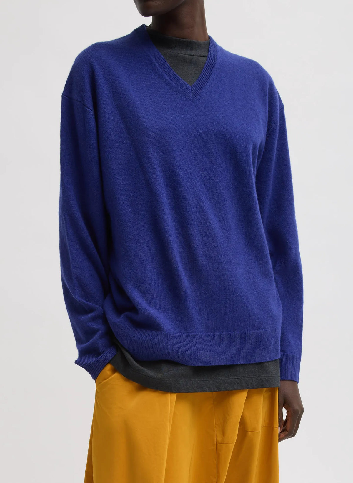 Washable Cashmere Easy V-Neck Sweater