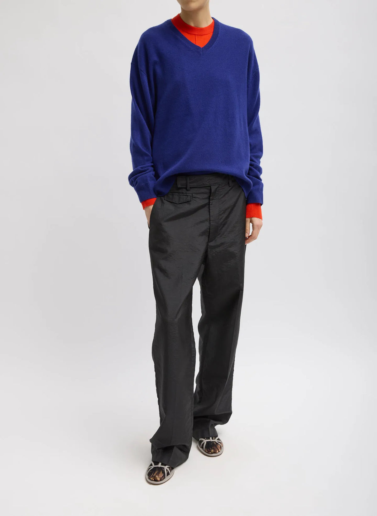 Washable Cashmere Easy V-Neck Sweater