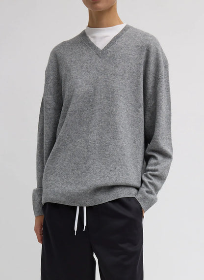 Washable Cashmere Easy V-Neck Sweater