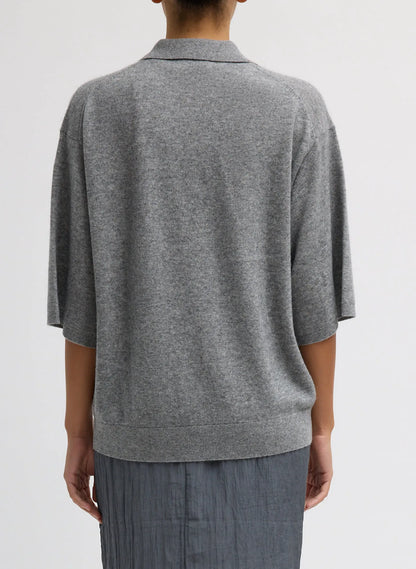 Washable Cashmere Oversized Easy Polo